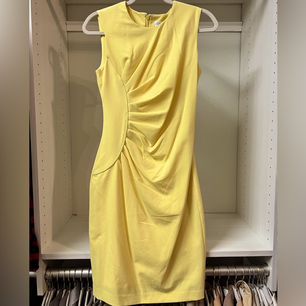 So pretty Calvin Klein dress! Flattering and eye-catching